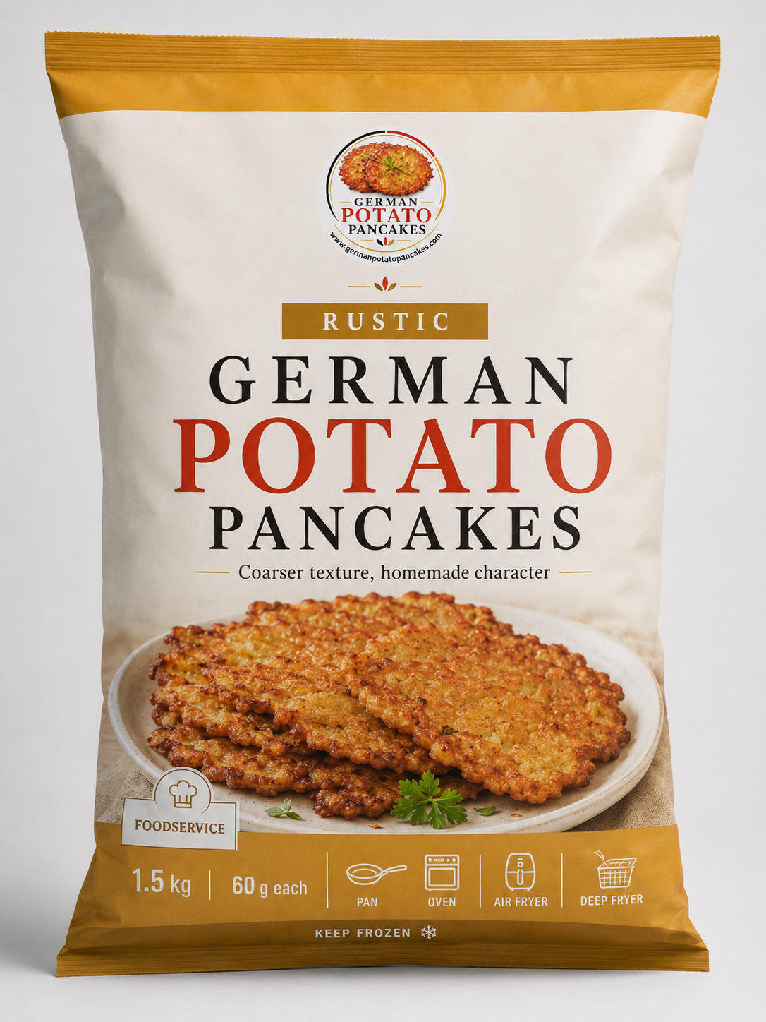 Rustic German Potato Pancakes foodservice pack
