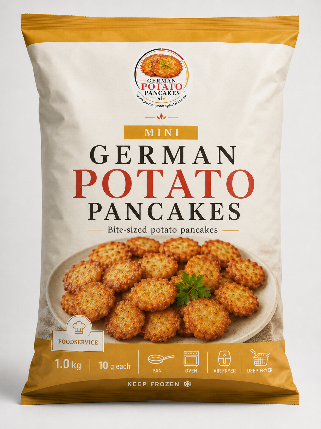 Mini German Potato Pancakes foodservice pack