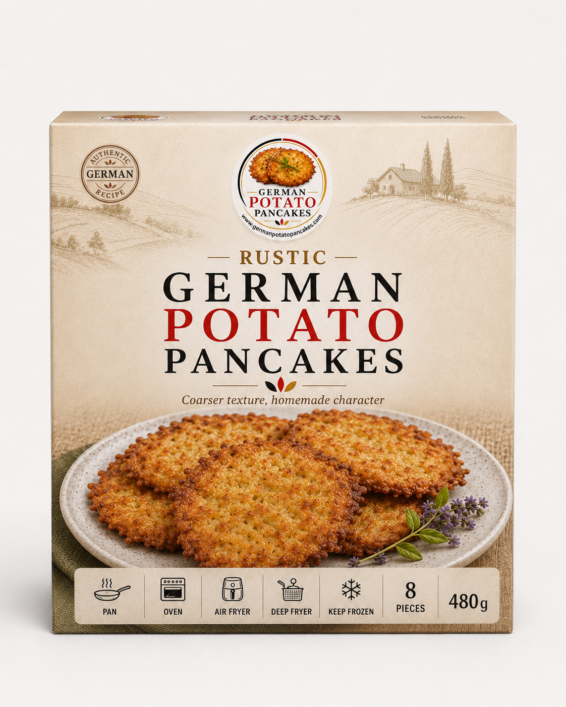 Rustic German Potato Pancakes retail pack